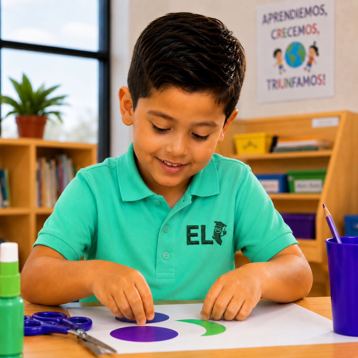 A-Learner engaged in arts and crafts at The Early Learning Institute